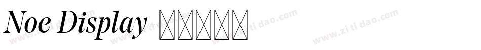 Noe Display字体转换
